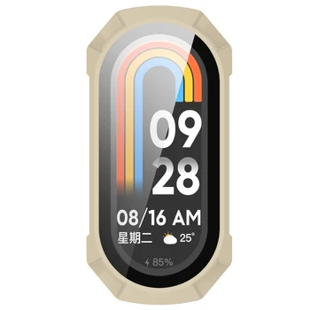 Képernyő Védő burkolata Mi-Zenekar 8 Scratchresist Sokk Keret Teljes Lefedettség Smartwatch, Egy darabból Lökhárító-Shell