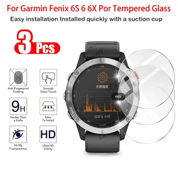 Új 3Pcs képernyő védő fólia alkalmas Garmin Fenix 6 6 6X 5S 5 5Plus edzett üveg film, Fenix 7 7 X 7-ES smartwatch