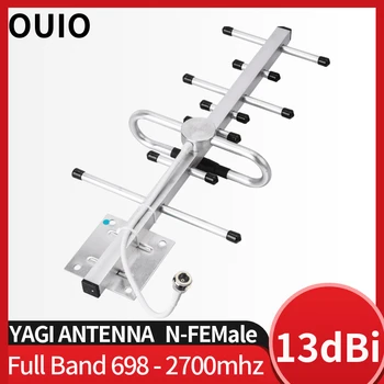 OUIO Yagi antenna 13dbi mobiltelefon-erősítő 4g LTE fokozza gsm 2g 3g 4g-hálózat mobil jelerősítő antenna 698-2700mhz