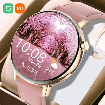 Xiaomi Mijia Női Smart Óra Bluetooth Hívás Teljes Képernyőn Érintse meg Vízálló Óra Női pulzusmérő Egészségügyi Intelligens Karóra