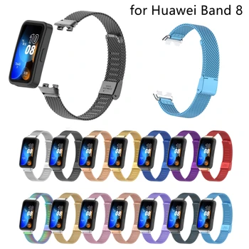 Okos Háló Óraszíj Huawei Zenekar 8 Watchbands Rozsdamentes Acél Sport Karkötő A Huawei Zenekar 8 Smartwatch Correas