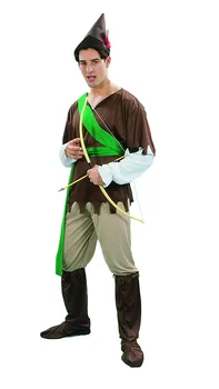 Szerepjáték Vadász Jelmez Előadás Ruhát Felnőtt Férfi Robin Hood Jelmez Halloween Mert Álarcosbál