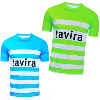 Új 2024 Kék Gyors Száraz Trianning Tshirt TAVIRA Csapat Kerékpáros Mez Férfiak Nők Szorosan záró Pro Sport Futtató T-shirt