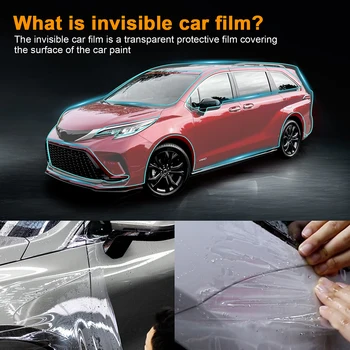 TPU Toyota Sienna 2022 2023 Autó Láthatatlan Átlátszó Test Film Motor Sárvédő Hátsó Ajtó Matrica Tartozékok