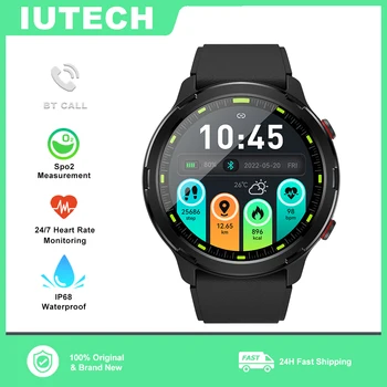 IUTECH S47 Smart Óra Bluetooth Hívás Alakú Touch Vízálló Smartwatch Sport Fitness Tracker Smartwatch