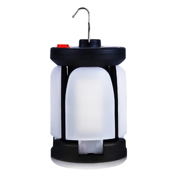 BORUiT Kemping LED USB Tölthető, Hordozható, Összecsukható Lámpás 6 Világítási Módok Szabadtéri Halászati Utazási Lámpa vészvilágítás