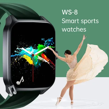 [Kész Állomány] WS-8 Vízálló Smartwatch GPS Bluetooth Hívás Femail Egészségügyi Hallani Arány Vérnyomás Monitor Sport Tracker