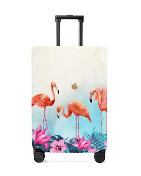 Flamingó Virág, Pillangó Úti Poggyász védőburkolat Utazási Kellékek Bőrönd Rugalmas Por Esetben Védeni Hüvely
