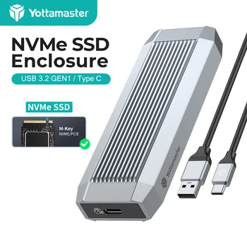 Yottamaster M. 2 NVMe SSD Burkolat SATA-SSD Merevlemez Esetben 10Gbps NVMe PCIE, valamint 6Gbps SATA AHCI Külső szilárdtestalapú Meghajtó Esetében Yottamaster M. 2 NVMe SSD Burkolat SATA-SSD Merevlemez Esetben 10Gbps NVMe PCIE, valamint 6Gbps SATA AHCI Külső szilárdtestalapú Meghajtó Esetében 0