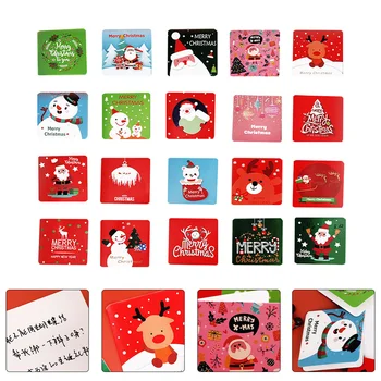 20 Db Karácsonyi Üdvözlőlap Karácsonyi Minta Kártyák Üdvözlő Ajándék Csomagolás Papír Elemek Szép