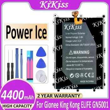 KiKiss Akkumulátor BL-N4000 4400mAh a Gionee King Kong ELIFE GN5001 GN5001S V187 Highscreen Hatalom Jég Volta