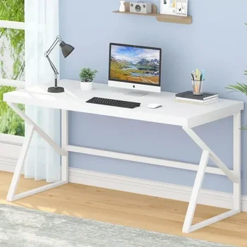 Modern Fa Home Office Fehér Számítógép Asztal