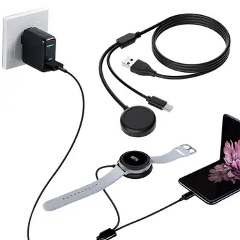 2 Az 1-ben USB Mágneses Vezeték nélküli Töltő Dokkoló SamsungGalaxy Óra 3/Aktív/Aktív 2 Töltő Kábel Smart Óra Tartozékok