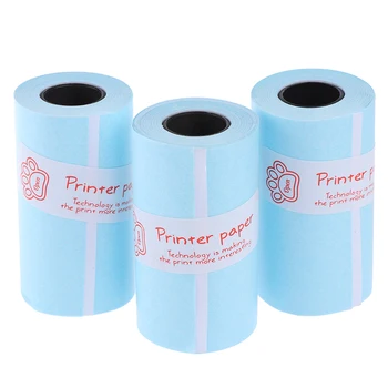 57*30mm 3Rolls nyomtatható matrica papír tekercs közvetlen termikus papír öntapadó