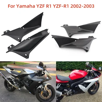 A YAMAHA YZF R1 YZF-R1 2002-2003 ÚJ Motor, ABS Műanyag Szénszálas/Fekete szellőző Betét Kárpitok Oldalsó Panelek Fej Fedél