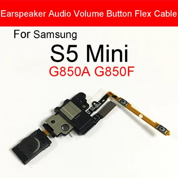 Fülhallgató fülhallgató Hangszóró Fejhallgató-Audio Jack, Hangerő Gomb Flex Kábel Samsung Galaxy S5 Mini G850A G850F cserealkatrészek