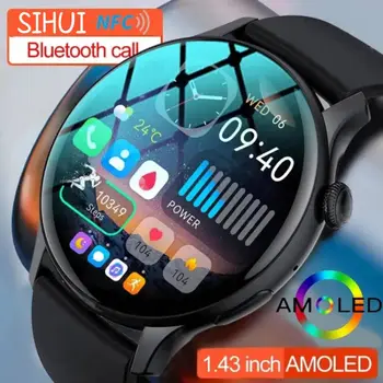 2024 Új NFC Smart Óra Vízálló Sport Fitness Tracker Többfunkciós Bluetooth Hívás Smartwatch Férfi Nő Huawei Xiaomi