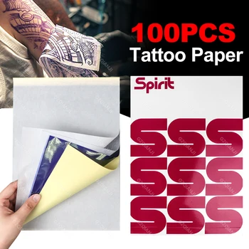 100 Tetoválás át Pape A4-es Méretű Tetoválás Stencil Papír Másolat, Papír, hőpapír, a Tetoválás Átutalás Gép Accessorie