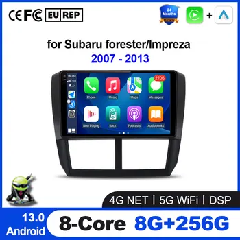 Vezeték nélküli CarPlay Android 13 Auto Rádió Subaru forester 3 SH Impreza 200 2007 - 2013 4G Autós Multimédia GPS Videó ips Kijelző