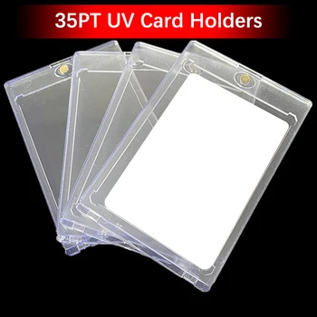 Erős Mágneses 35PT UV-Kártya Birtokosai Akril Átlátszó védőtok Játék Trading Card Mappa Ujjú Gyerek Játékok, Ajándék