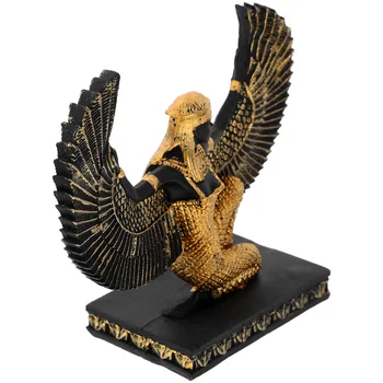 Egyiptomi Szobor Istennő Szobrocska Kreatív Kézműves Régi Asztali Női Isteni Dekoráció Díszíteni