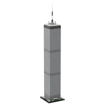 World Trade Center Modell 1:800 Skála Építészet 2126 Darab MOC Építeni