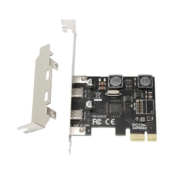 2 Port USB-C-Típusú PCIe kiegészítő Adapter Kártya, USB C USB3.1 PCIEx1 bővítőkártya 10Gbps