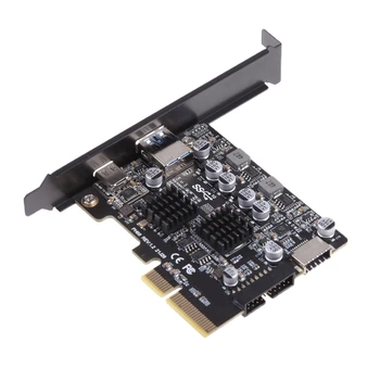 2-Port PCI-E Kelő PCIe Kártya, hogy USB3.2 Gen 2 Adapter Kelő kiegészítő Kártyák
