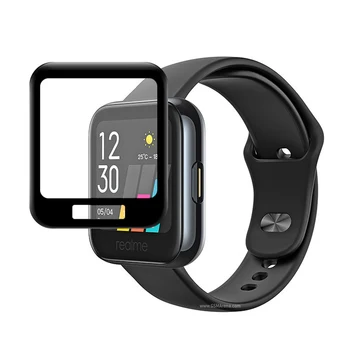 3D Ívelt Szélét Védő Fólia Sport Smartwatch LCD-Fedél Védelem realme Óra Teljes Képernyő Védő Kiegészítők