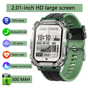 2024 Új Férfi Smart Óra 2.01 hüvelykes HD Nagy Képernyőn Vérnyomás-Egészségügyi Ellenőrző Órák IP68 Bluetooth Hívás Smartwatch Férfiak