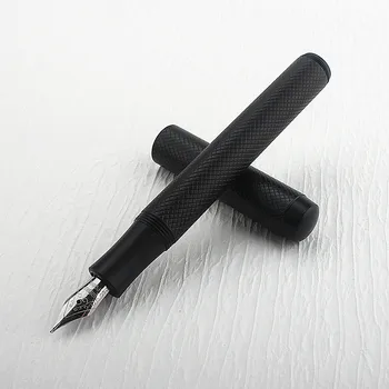 Fém Mini Rövid Fountain Pen 0,5 mm Heggyel Teljes Fém Toll Üzleti Ajándék Írás Kalligráfia irodaszerek