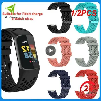 1/2DB Hivatalos Watchband A Fitbit Díj 5 Heveder correa Smartwatch Sport Karkötő A Fitbit Charge5 heveder lélegző