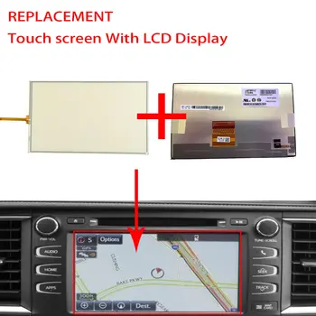 Csere Érintőképernyős LCD Kijelző, Rádió-navigációs 2014-19 TOYOTA Highlander 86140-0E051, LA080WV2