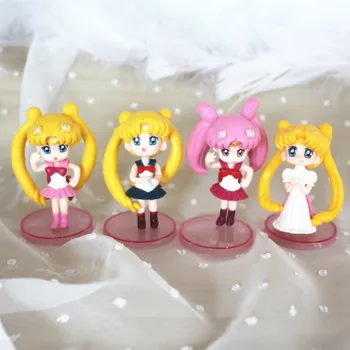 1 DB Random stílus Anime Sailor Moon Tsukino Usagi Kézzel készített modell Autó Sütés Divat Bútorok Díszek, Akció, Baba