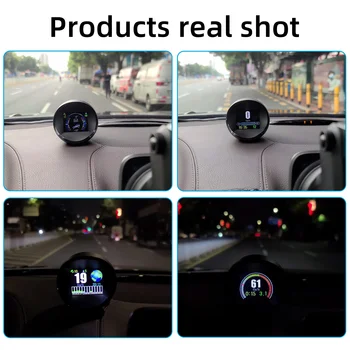 HUD Autó Inclinometer Off Road Tartozékok 4x4 Head Up Display Intelligens Lejtőn Mérő Autó Digitális Kijelző Gyorsított Tesztelési HUD Autó Inclinometer Off Road Tartozékok 4x4 Head Up Display Intelligens Lejtőn Mérő Autó Digitális Kijelző Gyorsított Tesztelési 3