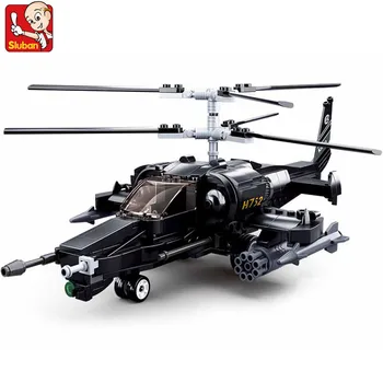 330Pcs Katonai KA-50 Fegyveres Helikopter Modell Tégla Építés Harci építőkövei Meghatározza az Oktatási Játékok, Karácsonyi Ajándékok,